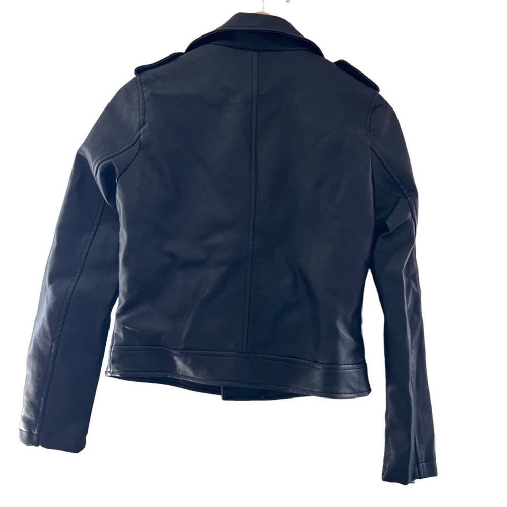 Akira Vegan Leather Moto Jacket Size Small - Picture 2 of 5